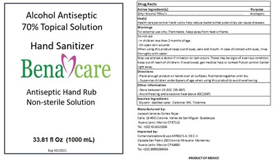 1000 mL Label (Label Hand Sanitizer 1000 mL)